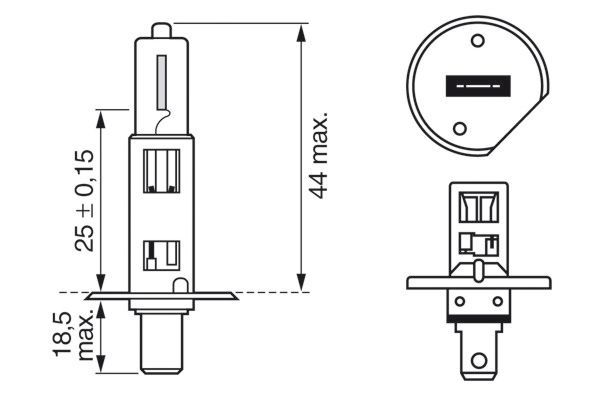 BOSCH Glühlampe, Fernscheinwerfer (1 987 302 015)