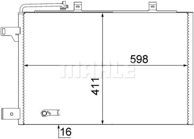 MAHLE Kondensator, Klimaanlage (AC 370 000S)