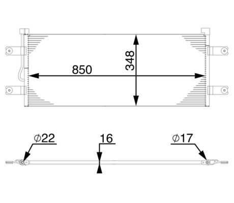 MAHLE Kondensator, Klimaanlage (AC 775 000S)