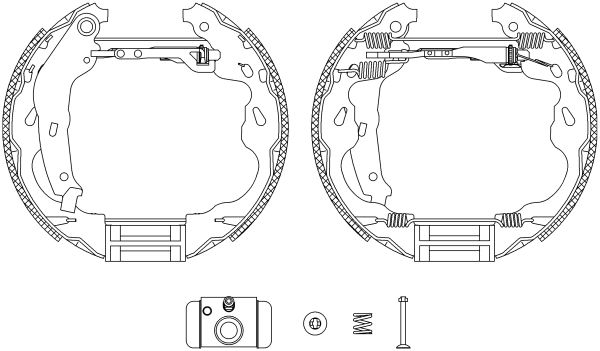 HELLA Bremsbackensatz (8DB 355 004-931)