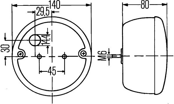 HELLA Heckleuchte (2SE 001 685-201)