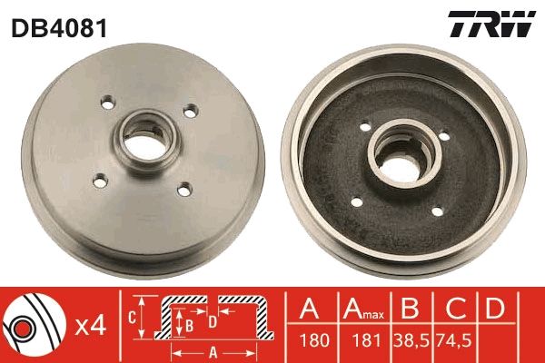 TRW Bremstrommel (DB4081)