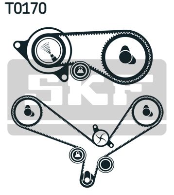 SKF Wasserpumpe + Zahnriemensatz (VKMC 01952)