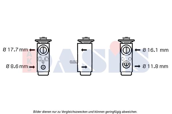 AKS DASIS Expansionsventil, Klimaanlage (840172N)