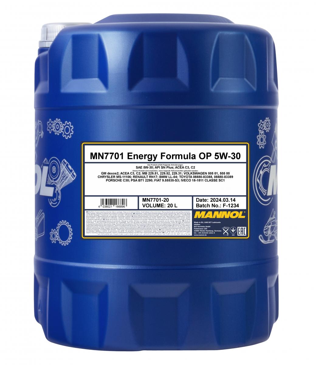 MN7701 Energy Formula OP 5W-30