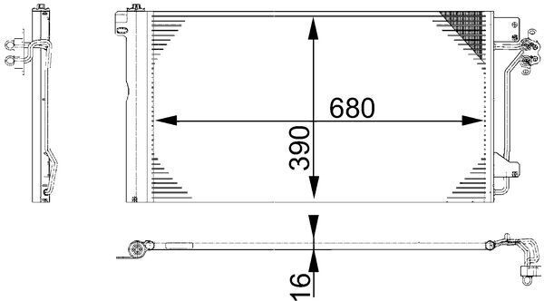 MAHLE Kondensator, Klimaanlage (AC 672 000S)