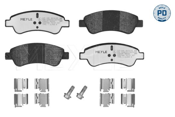 MEYLE Bremsbelagsatz, Scheibenbremse (025 235 9919/PD)