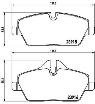 BREMBO Bremsbelagsatz, Scheibenbremse (P 06 034)