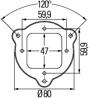 HELLA Halter (9XD 161 119-017) Thumbnail