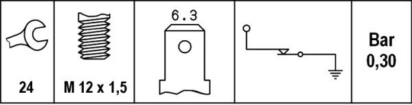 HELLA Öldruckschalter (6ZL 003 259-131)