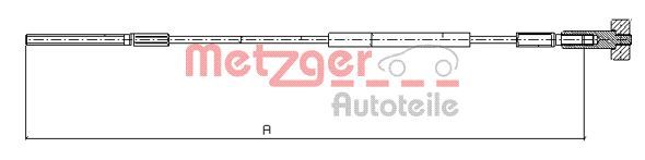 METZGER Seilzug, Feststellbremse (11.5936)