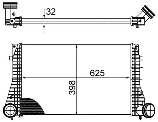 MAHLE Ladeluftkühler (CI 482 000S)