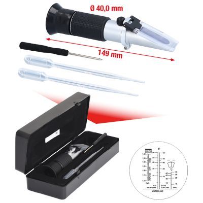 KS TOOLS Frostschutz-/ Batteriesäureprüfgerät (Refraktometer) (550.1290)