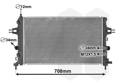 VAN WEZEL Kühler, Motorkühlung (37002363) Thumbnail