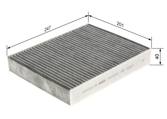 BOSCH Filter, Innenraumluft (1 987 435 567)