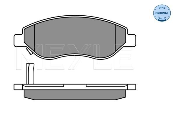 MEYLE Bremsbelagsatz, Scheibenbremse (025 245 5019/W)