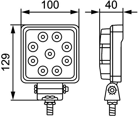 HELLA Arbeitsscheinwerfer (1GA 357 103-012)