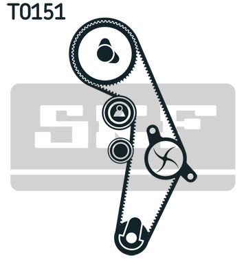 SKF Wasserpumpe + Zahnriemensatz (VKMC 01918-2)