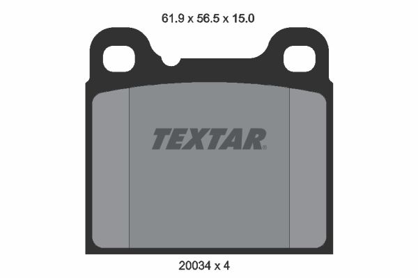 TEXTAR Bremsbelagsatz, Scheibenbremse (2003402)