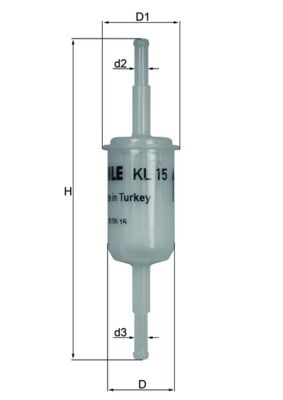 KNECHT Kraftstofffilter (KL 15 OF)