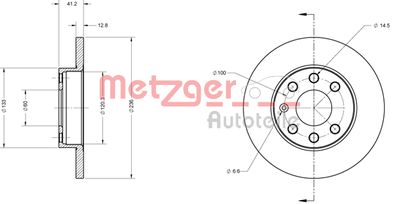 METZGER Bremsscheibe (6110014)