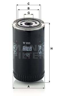 MANN-FILTER Ölfilter (W 950)