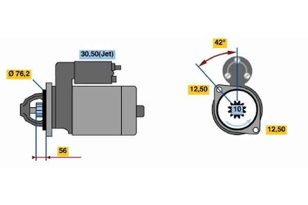 BOSCH Starter (0 001 125 042)