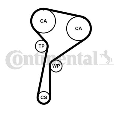 CONTINENTAL CTAM Zahnriemen (CT1184)