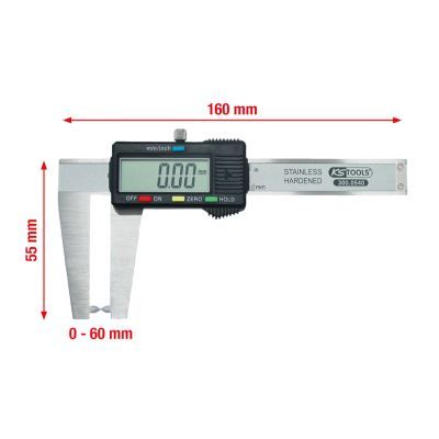 KS TOOLS Messschieber, Bremsscheibendicke (300.0540)