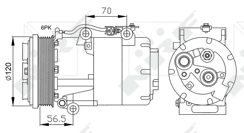 NRF Kompressor, Klimaanlage (32250)