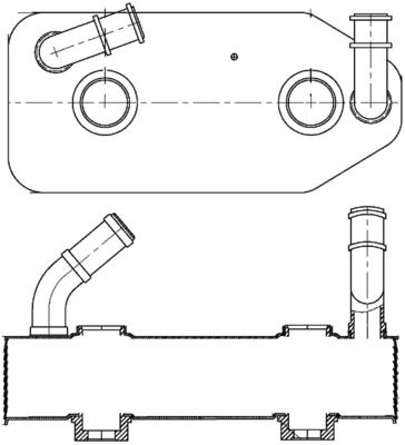 MAHLE Ölkühler, Motoröl (CLC 12 001S)