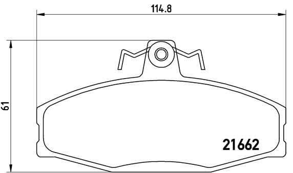 BREMBO Bremsbelagsatz, Scheibenbremse (P 85 022)