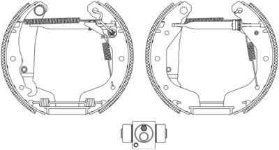 HELLA Bremsbackensatz (8DB 355 005-221)