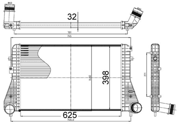 MAHLE Ladeluftkühler (CI 517 000S)