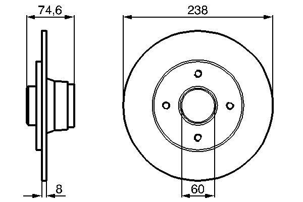 BOSCH Bremsscheibe (0 986 478 442)