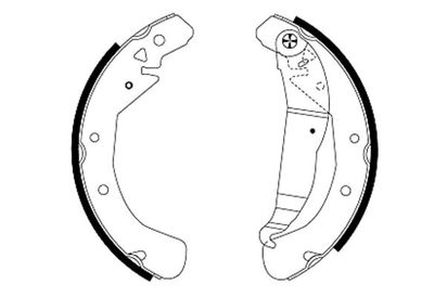 HELLA Bremsbackensatz (8DB 355 001-631)