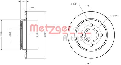 METZGER Bremsscheibe (6110020)