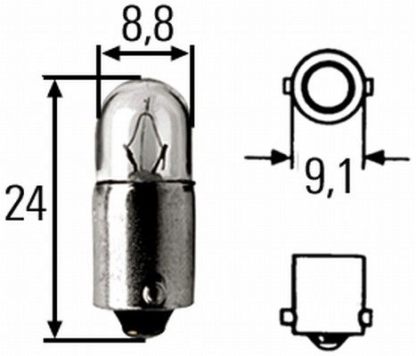 HELLA Glühlampe, Innenraumleuchte (8GP 002 068-241)