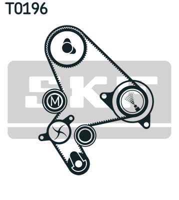 SKF Wasserpumpe + Zahnriemensatz (VKMC 03248)