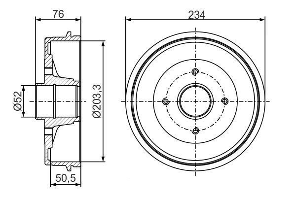 BOSCH Bremstrommel (0 986 477 289)