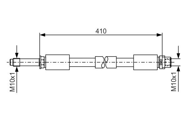 BOSCH Bremsschlauch (1 987 481 020)