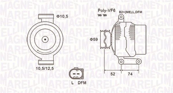 MAGNETI MARELLI Generator (063731928010)