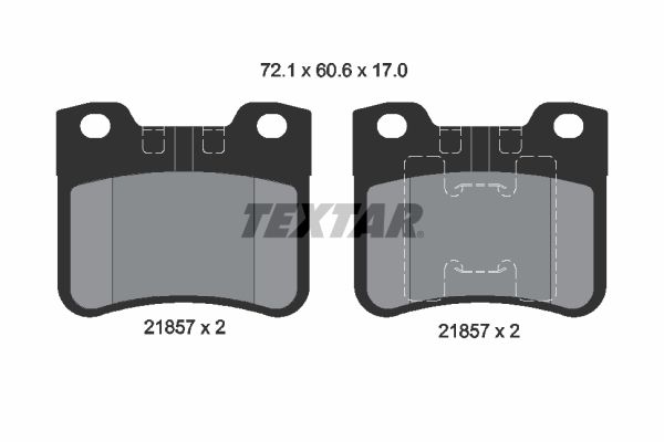 TEXTAR Bremsbelagsatz, Scheibenbremse (2185701)
