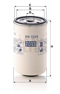 MANN-FILTER Kraftstofffilter (WK 723/6)