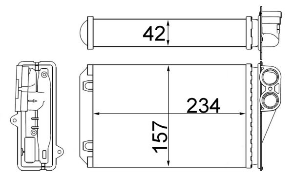 MAHLE Wärmetauscher, Innenraumheizung (AH 248 000S) Thumbnail