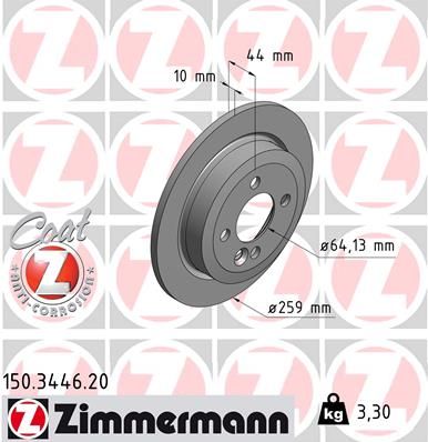 ZIMMERMANN Bremsscheibe (150.3446.20)