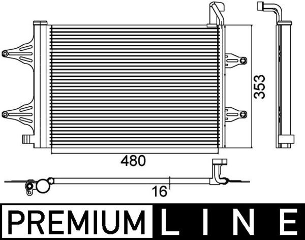 MAHLE Kondensator, Klimaanlage (AC 359 000P)