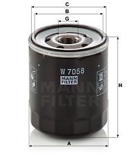 MANN-FILTER Ölfilter (W 7058)