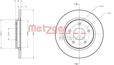 METZGER Bremsscheibe (6110120) Thumbnail