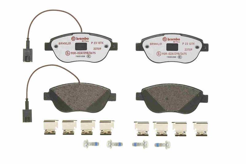 BREMBO Bremsbelagsatz, Scheibenbremse (P 23 137X)